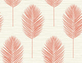 A-Street Prints Bali Fern Coral Wallpaper