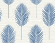 A-Street Prints Bali Blue Fern Wallpaper