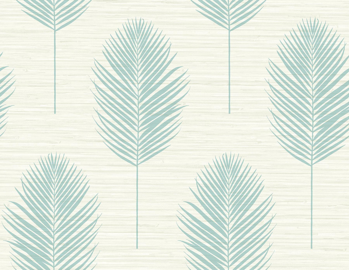 A-Street Prints Bali Aqua Fern Wallpaper