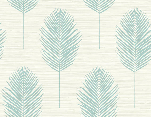 A-Street Prints Bali Aqua Fern Wallpaper