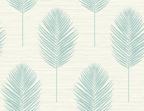 A-Street Prints Bali Fern Aqua Wallpaper
