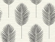 A-Street Prints Bali Black Fern Wallpaper
