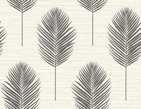 A-Street Prints Bali Black Fern Wallpaper
