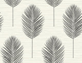 A-Street Prints Bali Fern Black Wallpaper