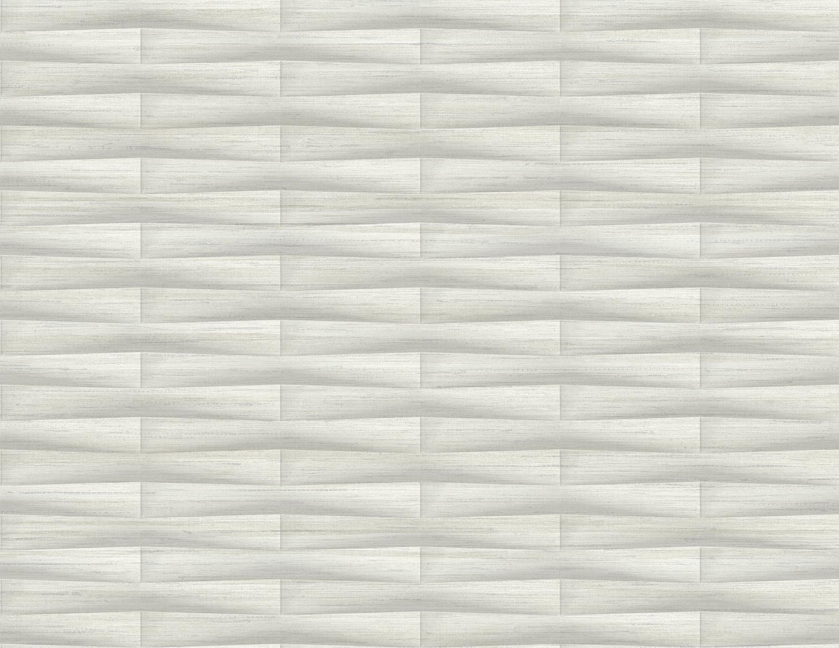 A-Street Prints Gator Light Grey Geometric Stripe Wallpaper