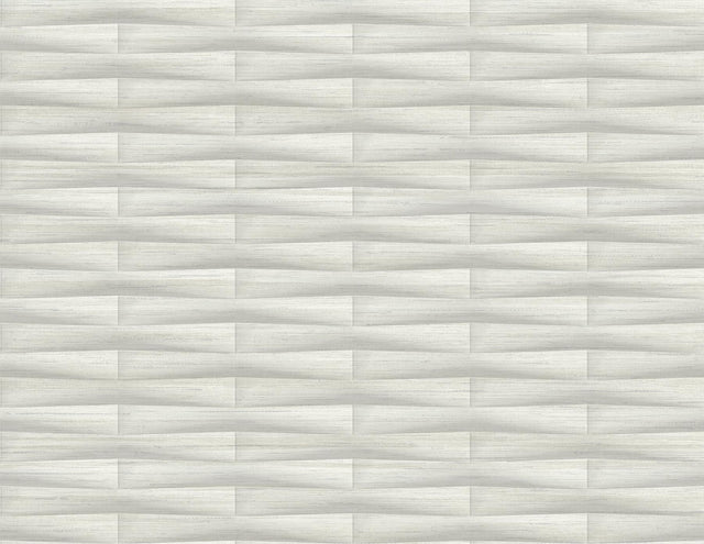 A-Street Prints Gator Light Grey Geometric Stripe Wallpaper