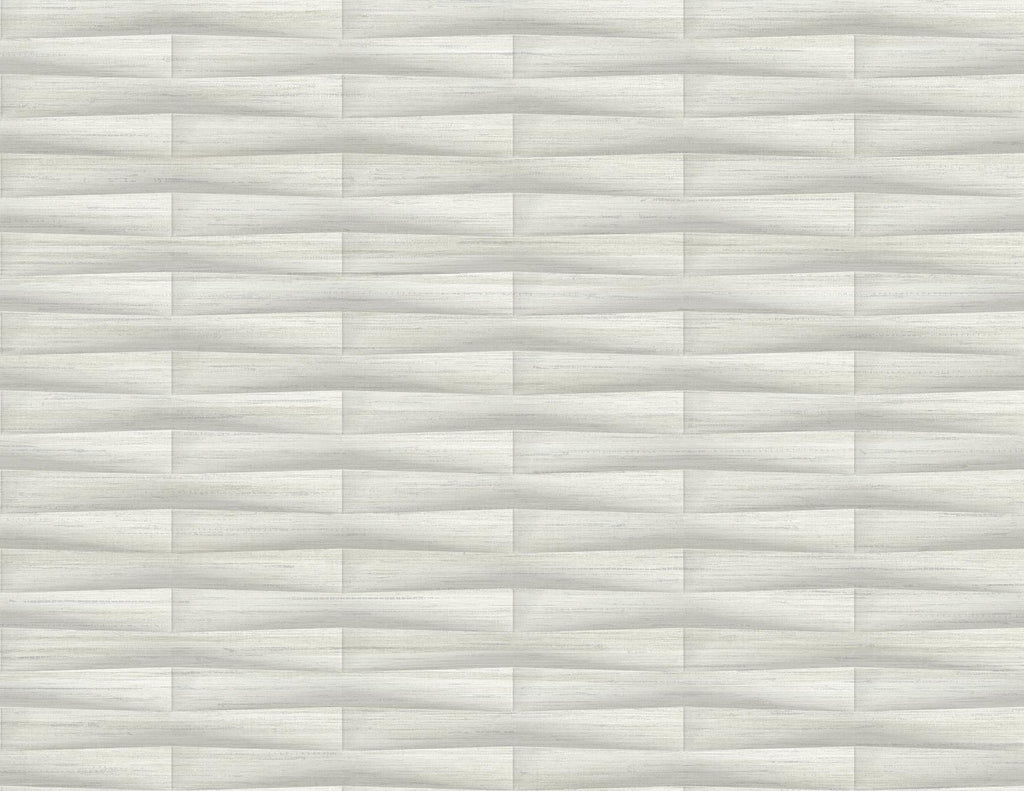A-Street Prints Gator Light Grey Geometric Stripe Wallpaper