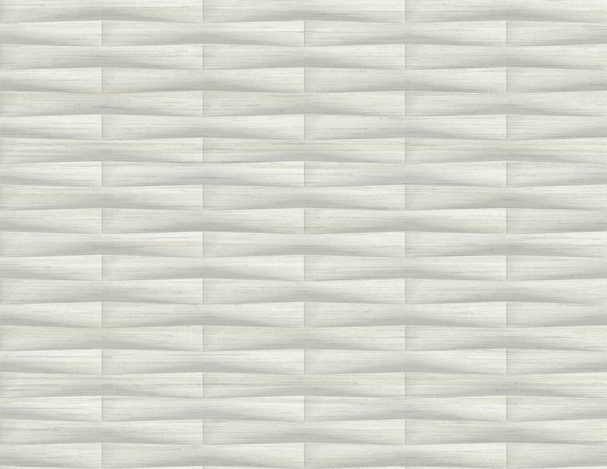 A-Street Prints Gator Geometric Stripe Light Grey Wallpaper