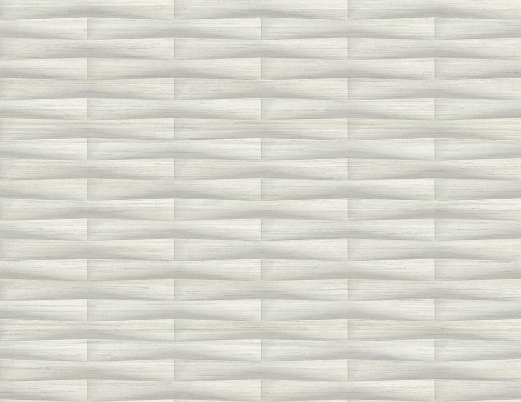 A-Street Prints Gator Geometric Stripe Light Grey Wallpaper