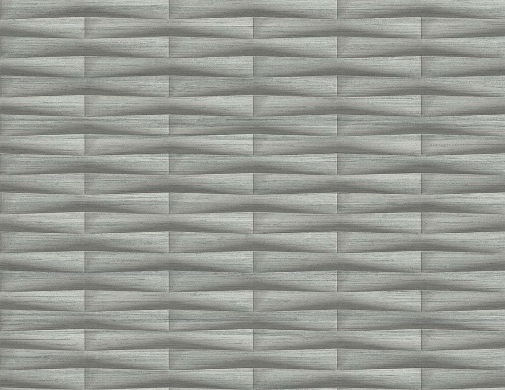A-Street Prints Gator Slate Geometric Stripe Wallpaper