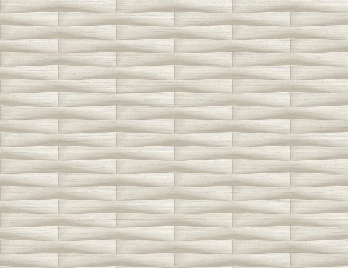 A-Street Prints Gator Geometric Stripe Beige Wallpaper