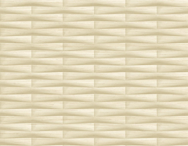 A-Street Prints Gator Wheat Geometric Stripe Wallpaper