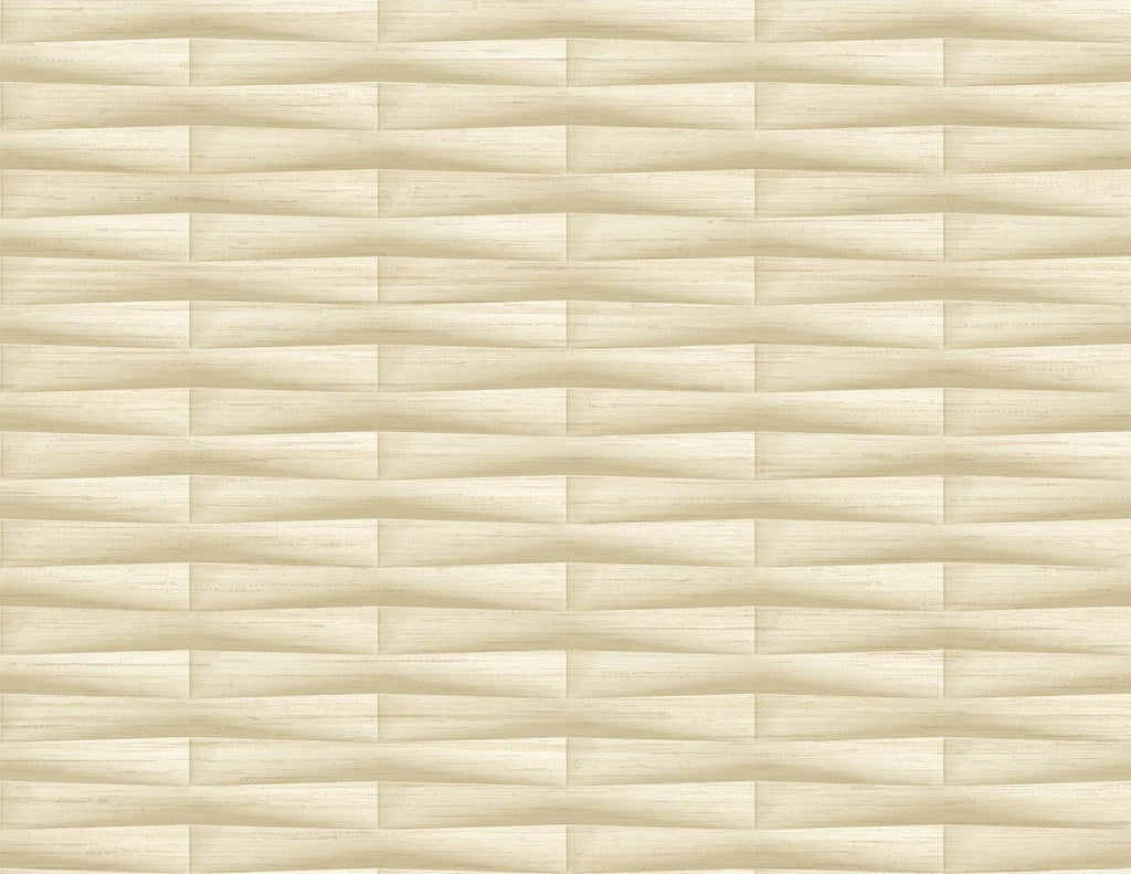 A-Street Prints Gator Wheat Geometric Stripe Wallpaper