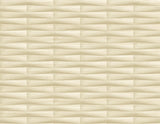 A-Street Prints Gator Geometric Stripe Wheat Wallpaper