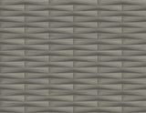 A-Street Prints Gator Brown Geometric Stripe Wallpaper