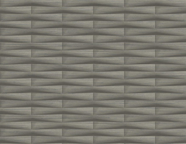 A-Street Prints Gator Brown Geometric Stripe Wallpaper