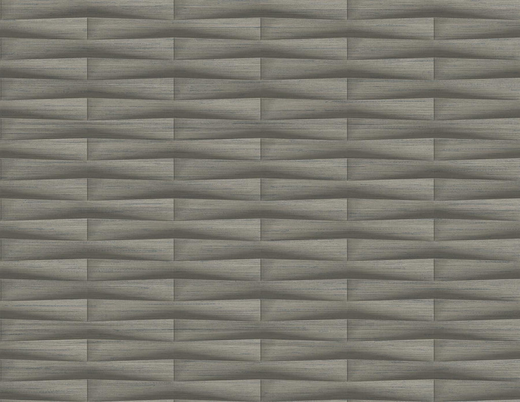 A-Street Prints Gator Brown Geometric Stripe Wallpaper