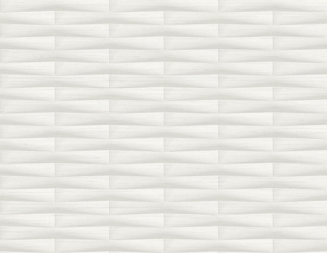 A-Street Prints Gator White Geometric Stripe Wallpaper