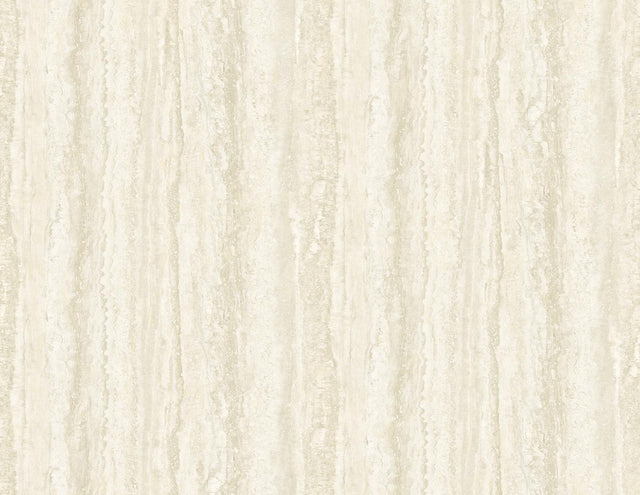 A-Street Prints Hilton Cream Marbled Paper Wallpaper