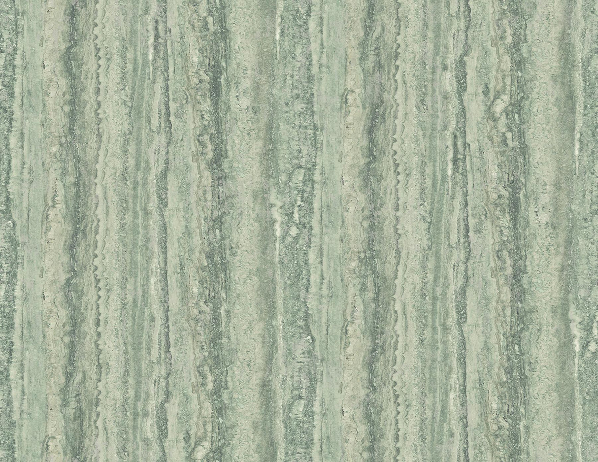 A-Street Prints Hilton Green Marbled Paper Wallpaper