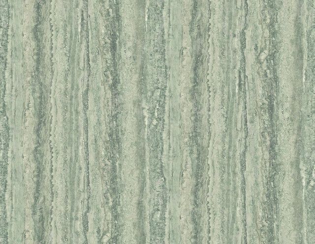 A-Street Prints Hilton Green Marbled Paper Wallpaper
