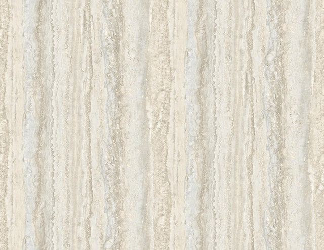 A-Street Prints Hilton Taupe Marbled Paper Wallpaper