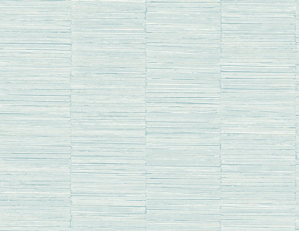 A-Street Prints Jenga Aqua Striped Column Wallpaper