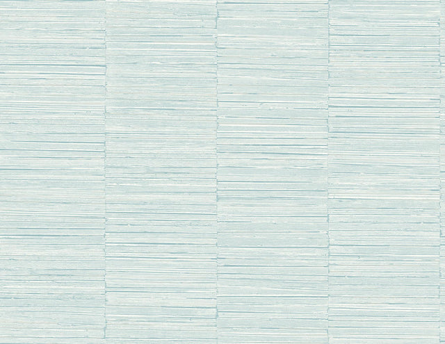 A-Street Prints Jenga Aqua Striped Column Wallpaper