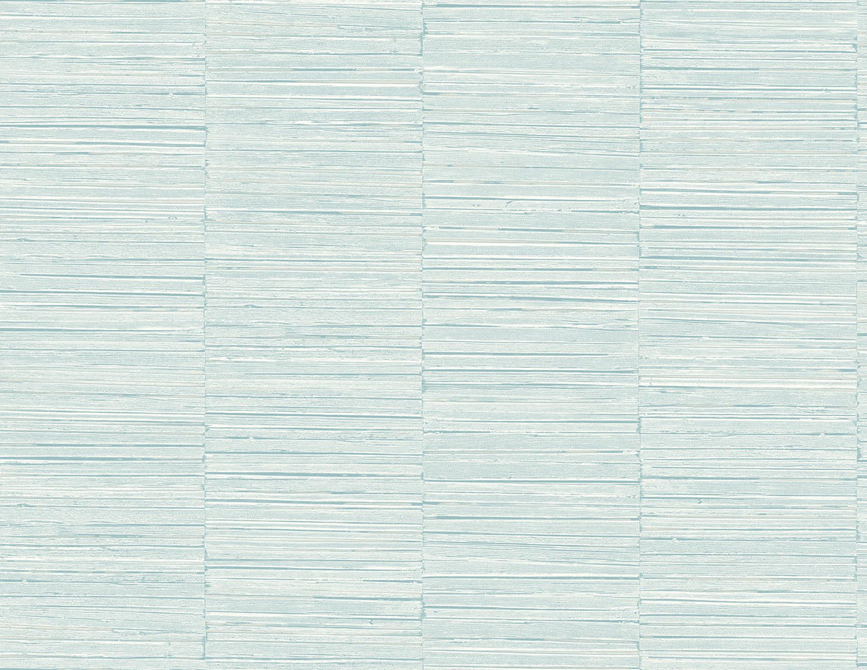 A-Street Prints Jenga Striped Column Aqua Wallpaper