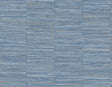 A-Street Prints Jenga Blue Striped Column Wallpaper