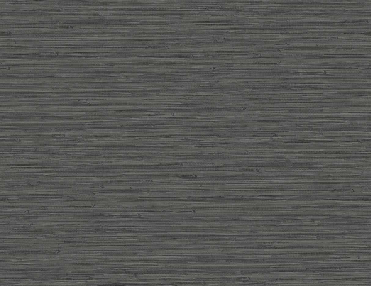 A-Street Prints Rushmore Black Faux Grasscloth Wallpaper