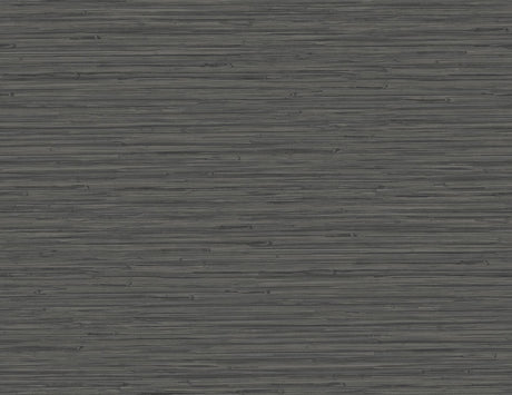 A-Street Prints Rushmore Black Faux Grasscloth Wallpaper