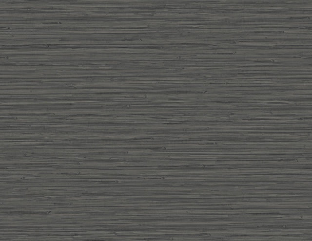 A-Street Prints Rushmore Black Faux Grasscloth Wallpaper