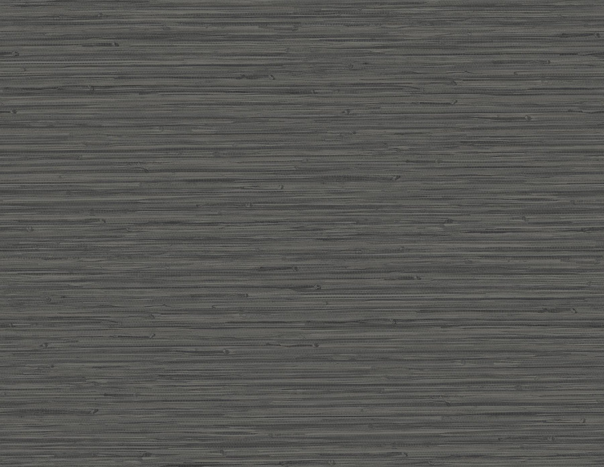 A-Street Prints Rushmore Faux Grasscloth Black Wallpaper