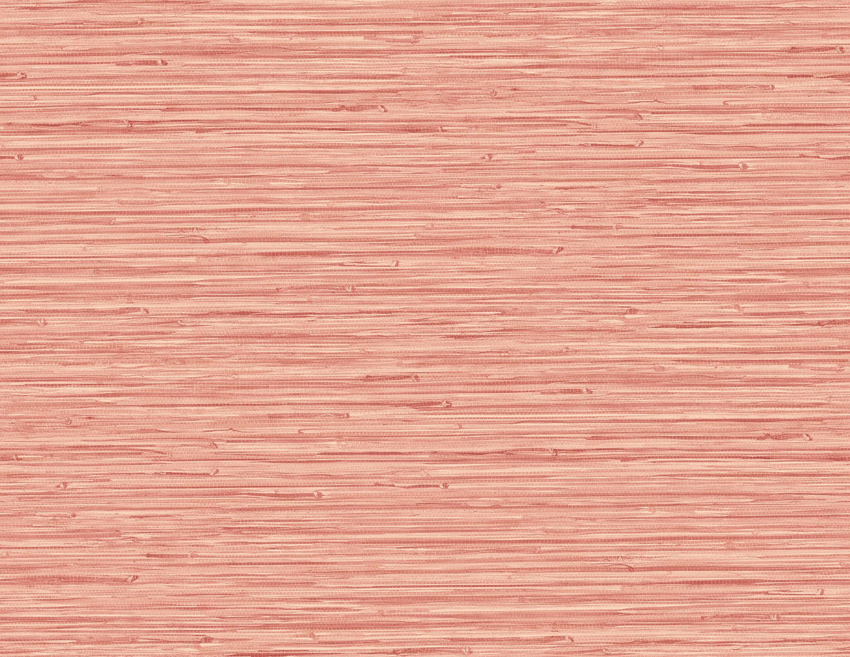 A-Street Prints Rushmore Faux Grasscloth Coral Wallpaper