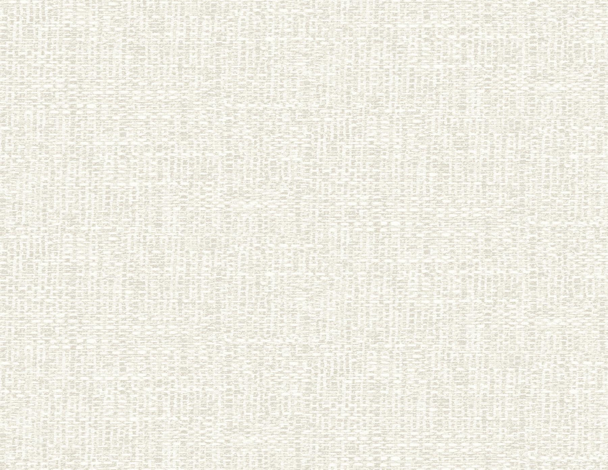 A-Street Prints Snuggle White Woven Texture Wallpaper