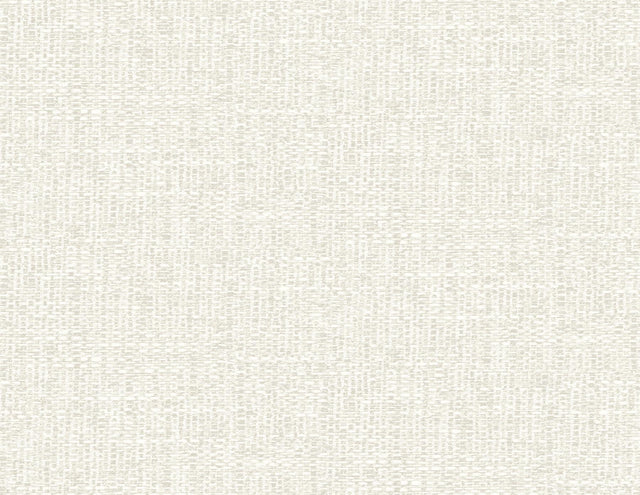 A-Street Prints Snuggle White Woven Texture Wallpaper