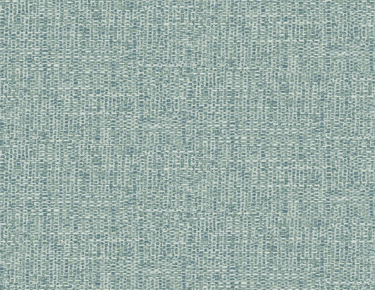 A-Street Prints Snuggle Teal Woven Texture Wallpaper