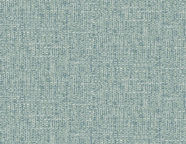 A-Street Prints Snuggle Teal Woven Texture Wallpaper