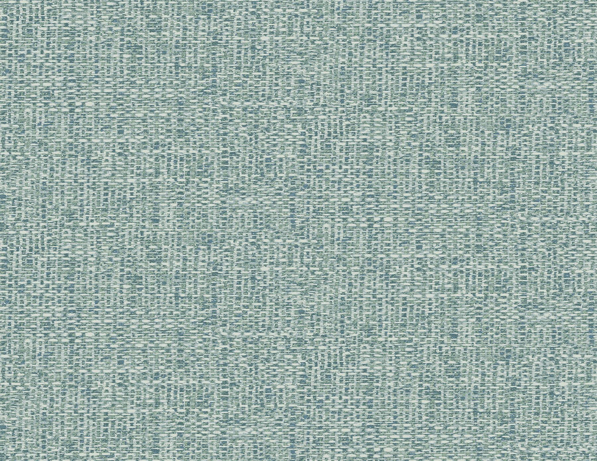 A-Street Prints Snuggle Woven Texture Teal Wallpaper