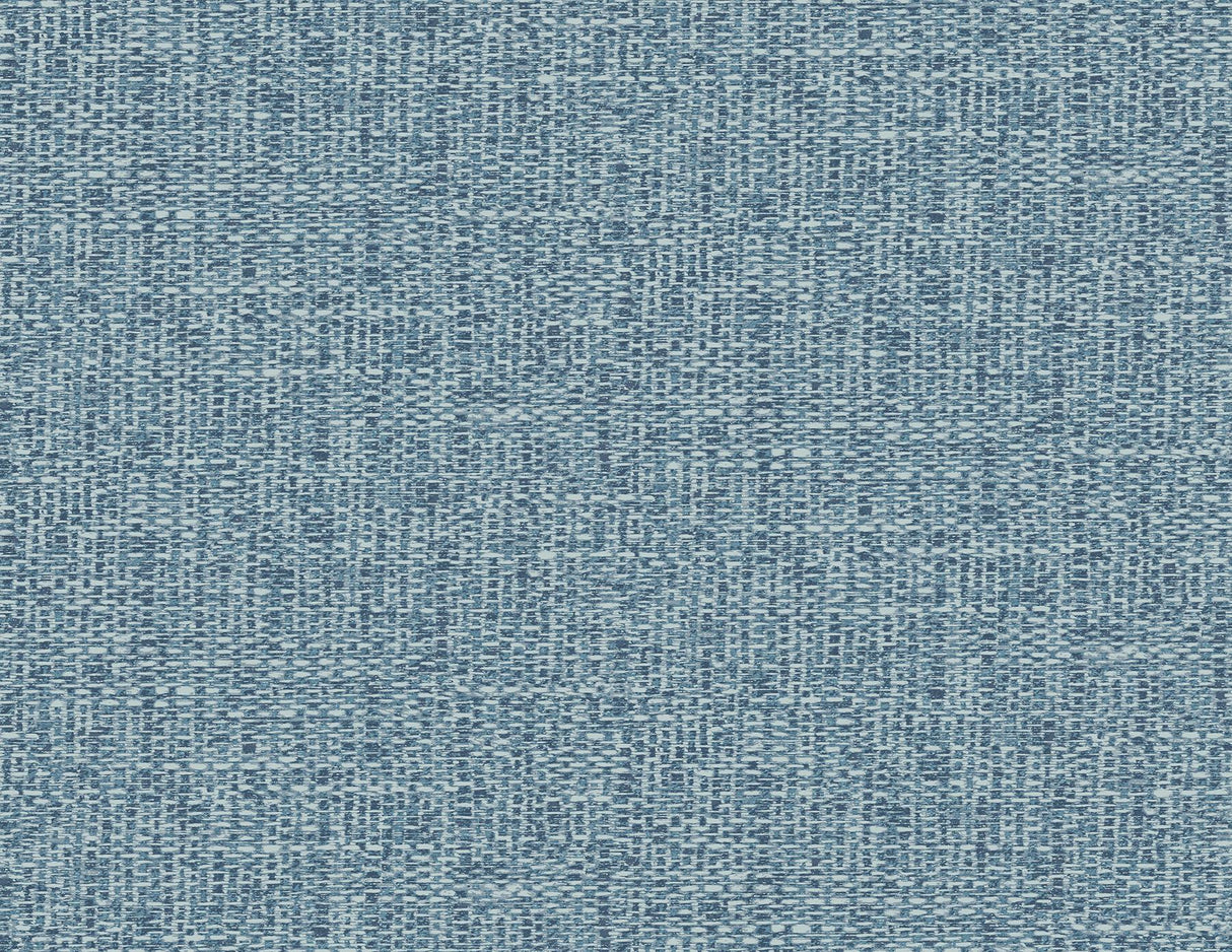 A-Street Prints Snuggle Woven Texture Blue Wallpaper