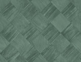 A-Street Prints Thriller Green Wood Tile Wallpaper