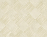 A-Street Prints Thriller Cream Wood Tile Wallpaper