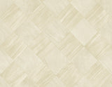A-Street Prints Thriller Wood Tile Cream Wallpaper