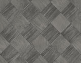 A-Street Prints Thriller Black Wood Tile Wallpaper