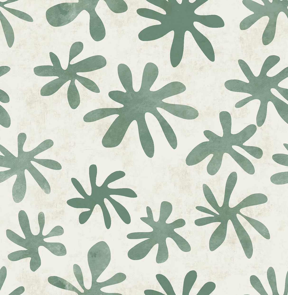 Brewster Home Fashions Field of Flowers Peel & Stick Green Wallpaper