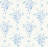 A-Street Prints Rosie Arrangements Icey Winters Bouquet Toss Wallpaper
