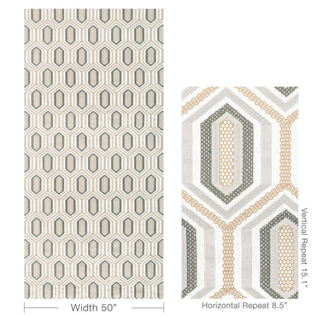Kravet KALEIDOSCOPE EMB NATURAL Fabric