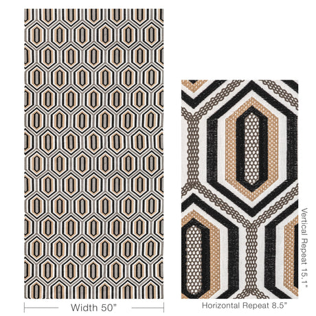 Kravet KALEIDOSCOPE EMB ONYX Fabric