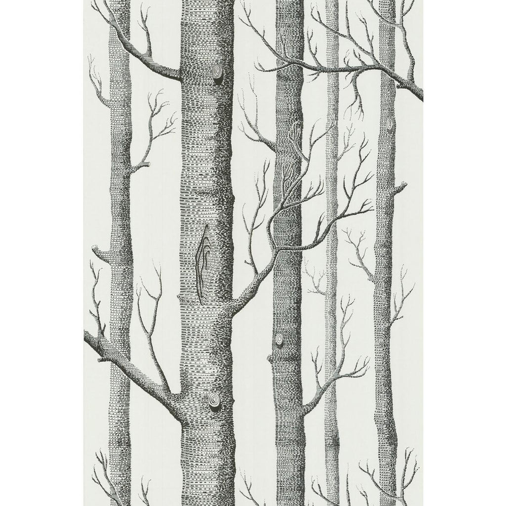 Cole & Son WOODS ONYX/WHITE Wallpaper